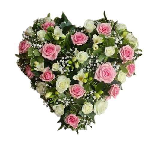 Cœur Rose & Blanc Sérénité