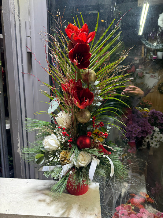 Composition Prestige Rouge & Neige