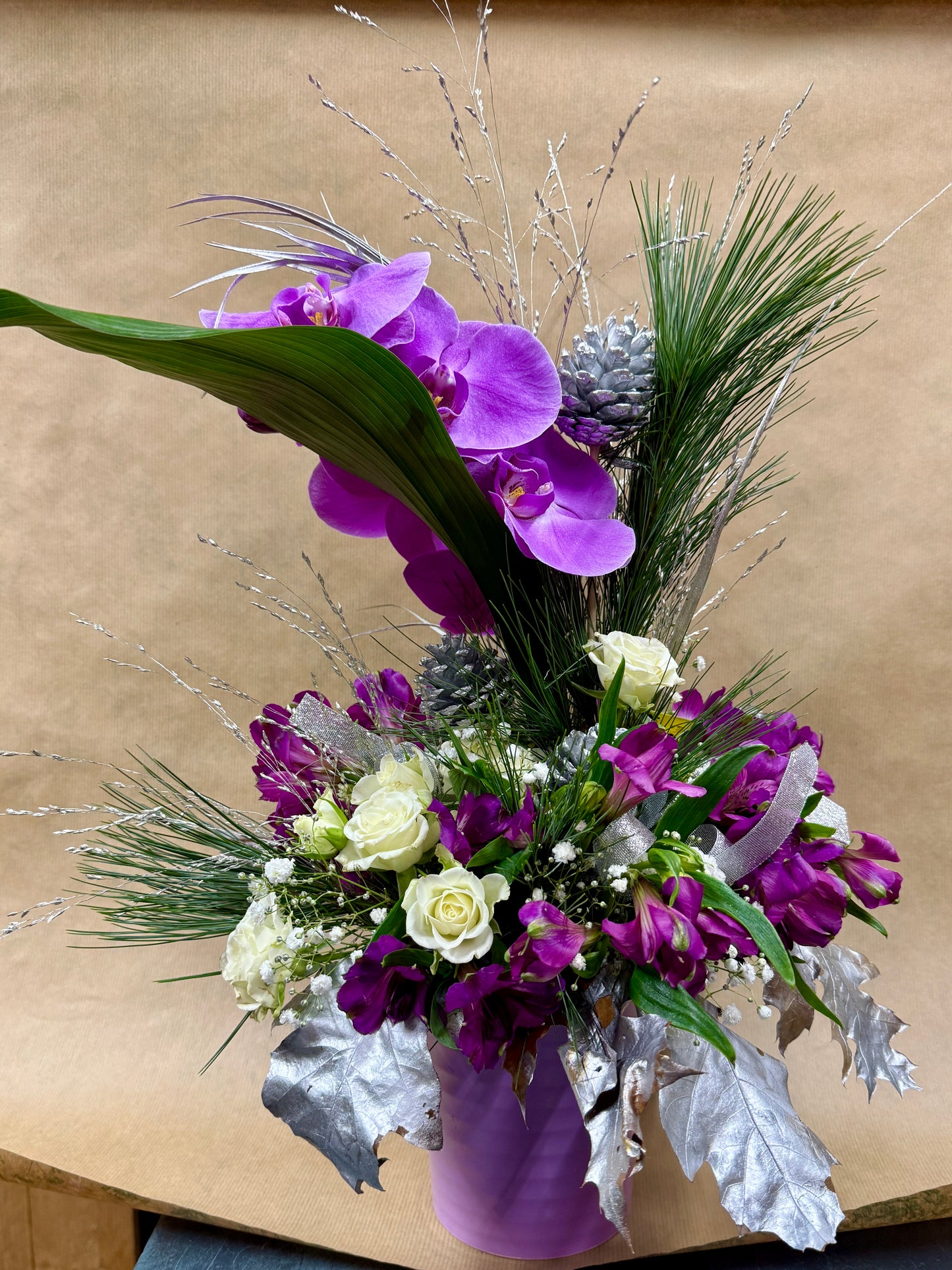 Composition Orchidée Givrée