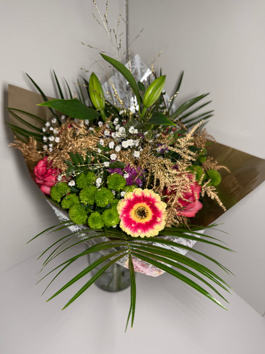 Éclosion Dorée, Bouquet d’Inspiration Champêtre