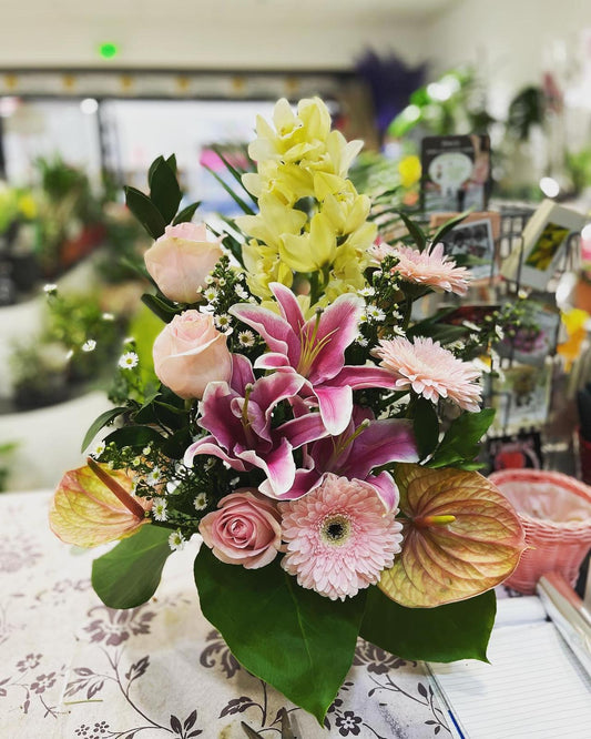 Composition florale Harmonie Rosée