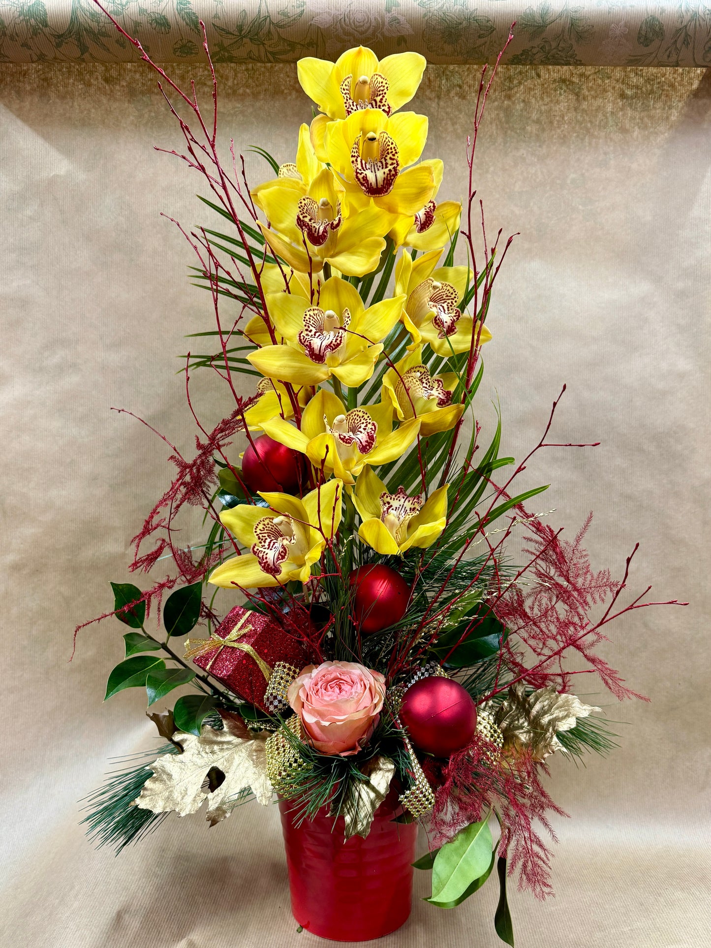 Élégance Orchidée de Noël