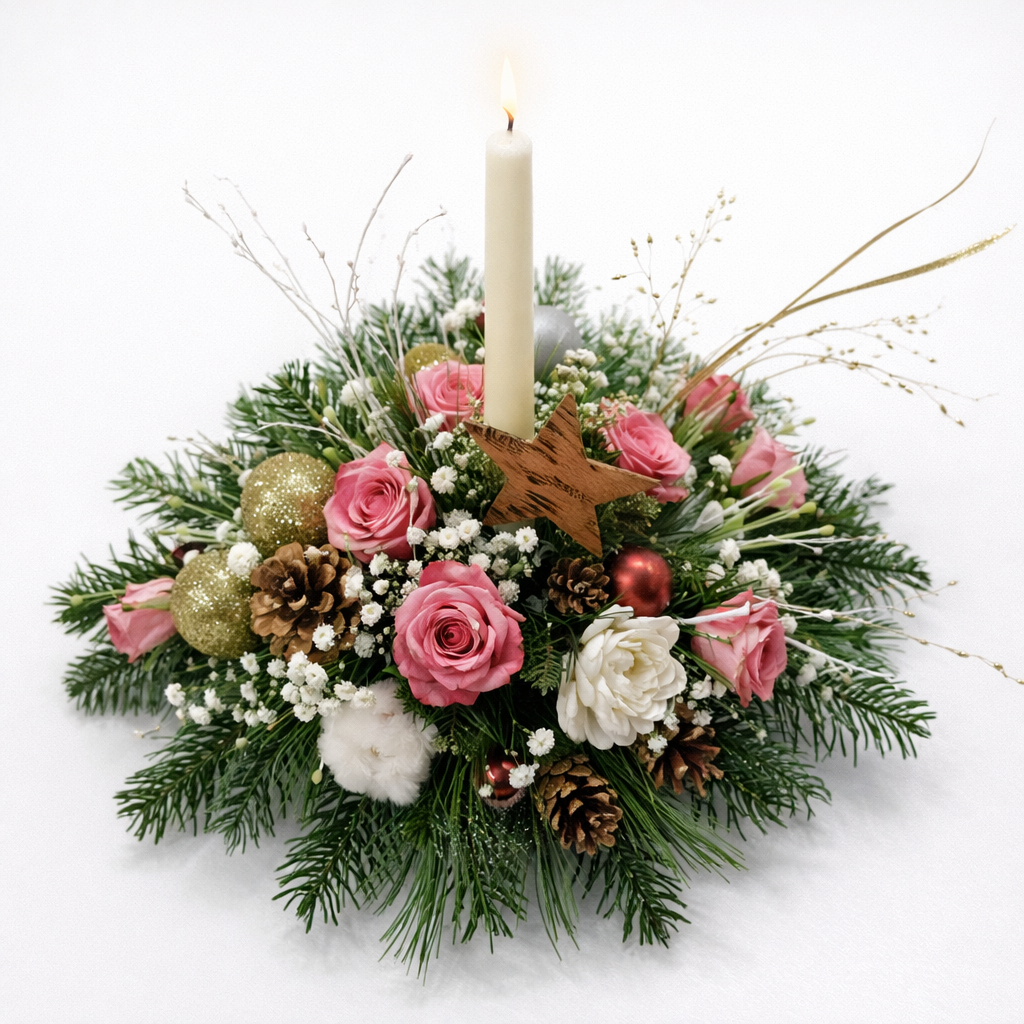 Centre de table – Douceur Rosée