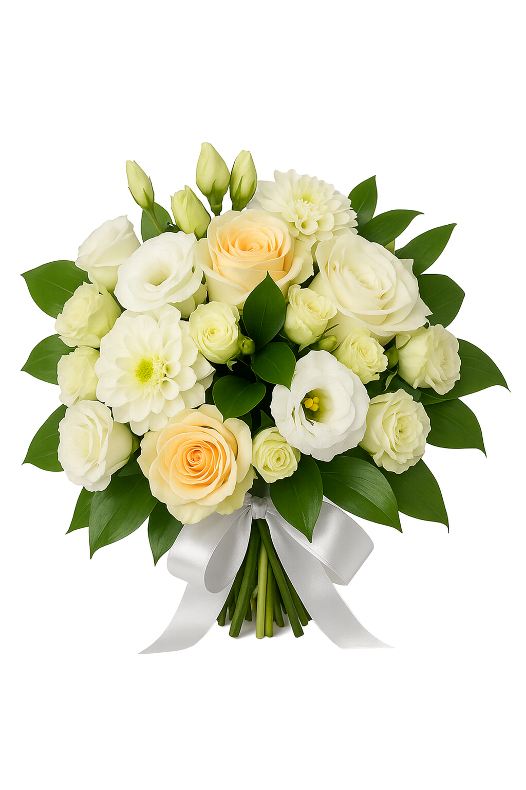 Bouquet Douceur Pêche et Ivoire