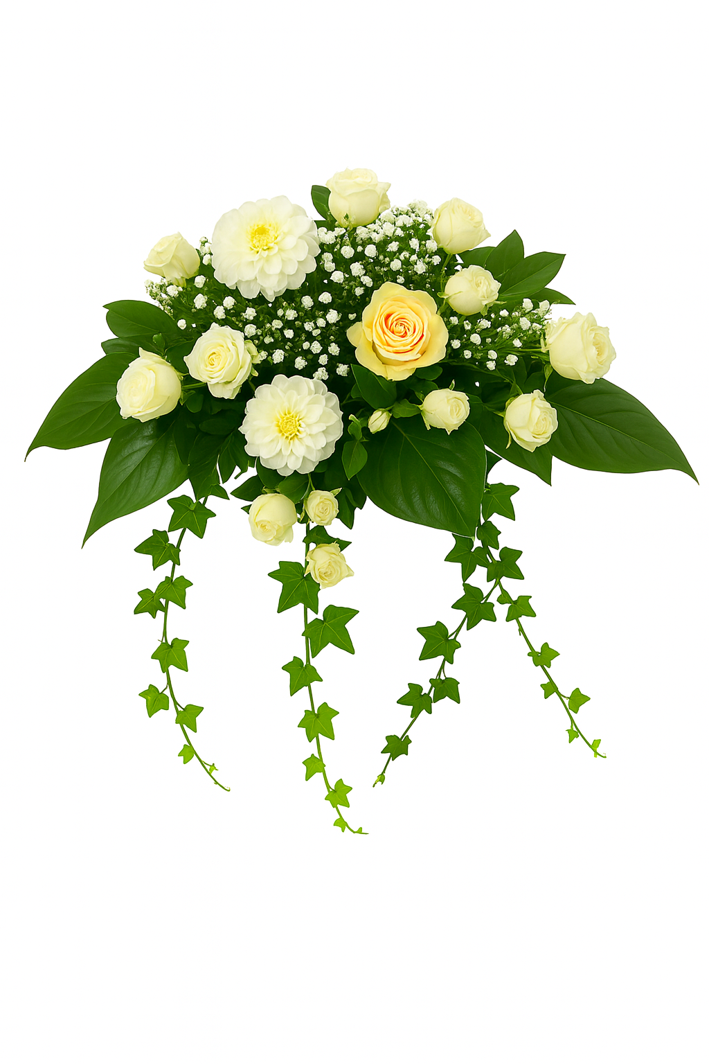 Décoration florale élégance ivoire et pêche