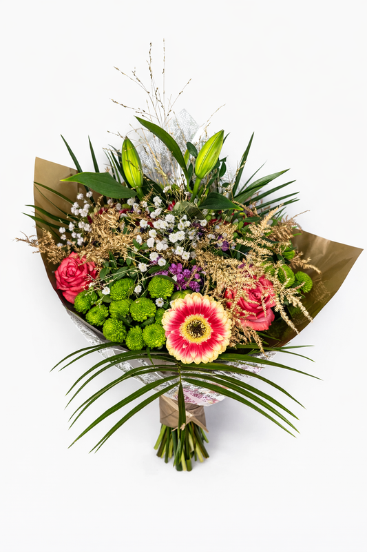 Éclosion Dorée, Bouquet d’Inspiration Champêtre