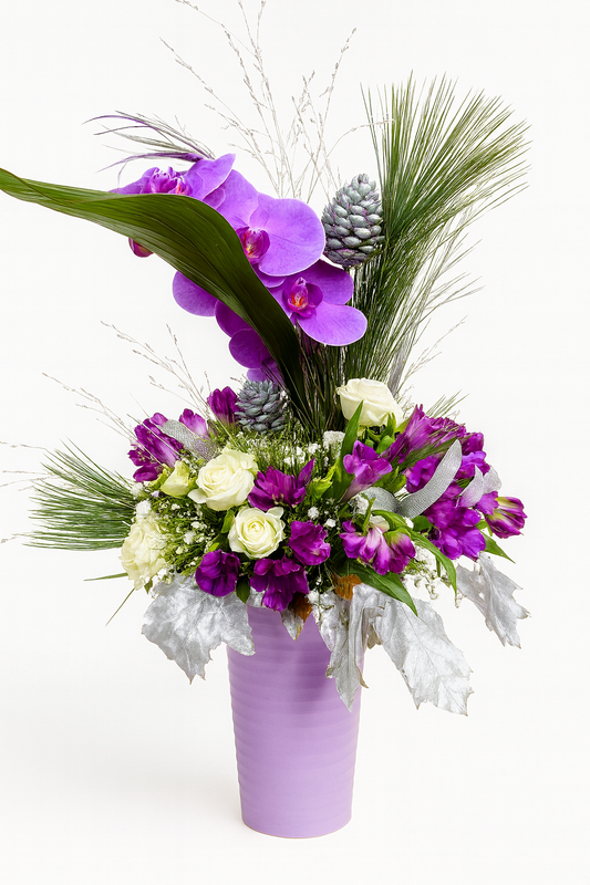 Composition Orchidée Givrée