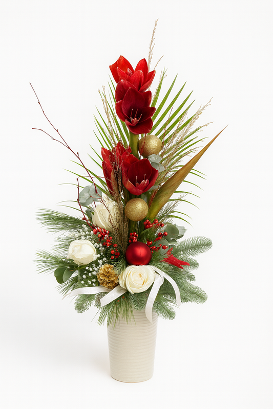 Composition Prestige Rouge & Neige