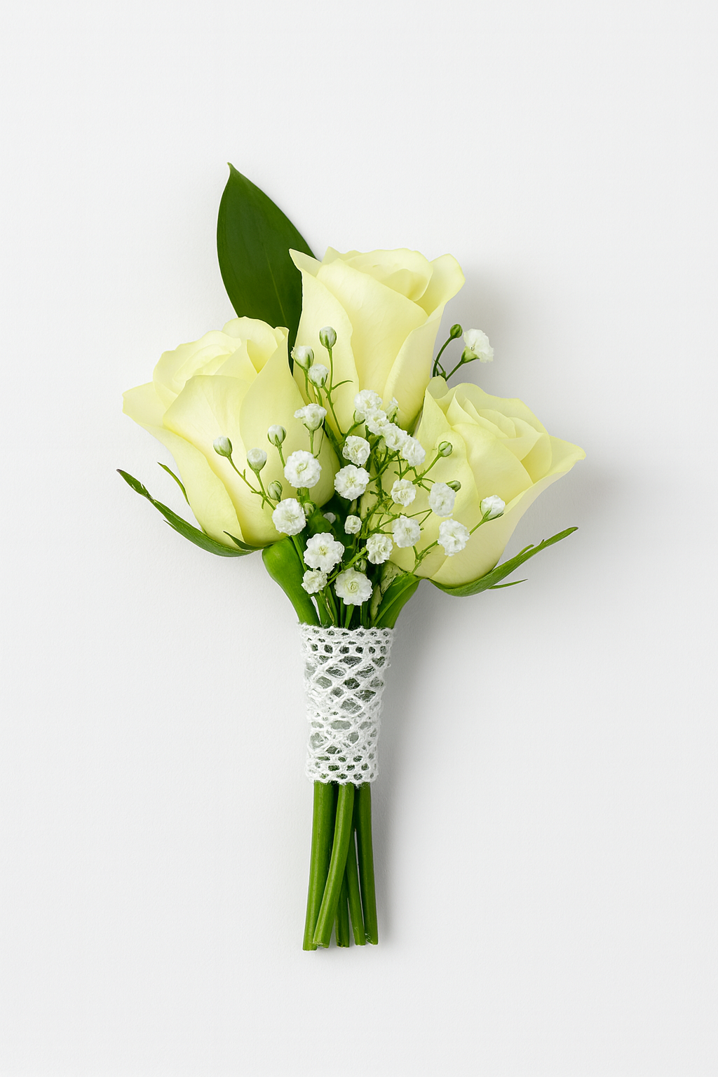Boutonnière élégance blanche
