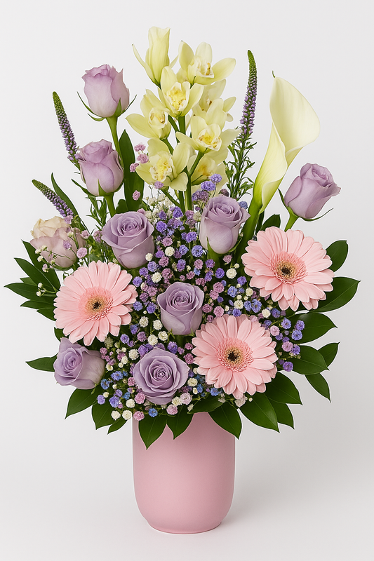 Composition florale Éclat Pastel