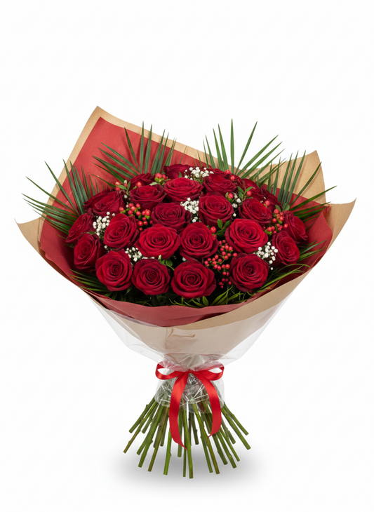 Bouquet Prestige Roses Rouges – L'Expression de l'Élégance