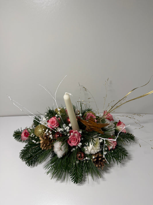 Centre de table – Douceur Rosée