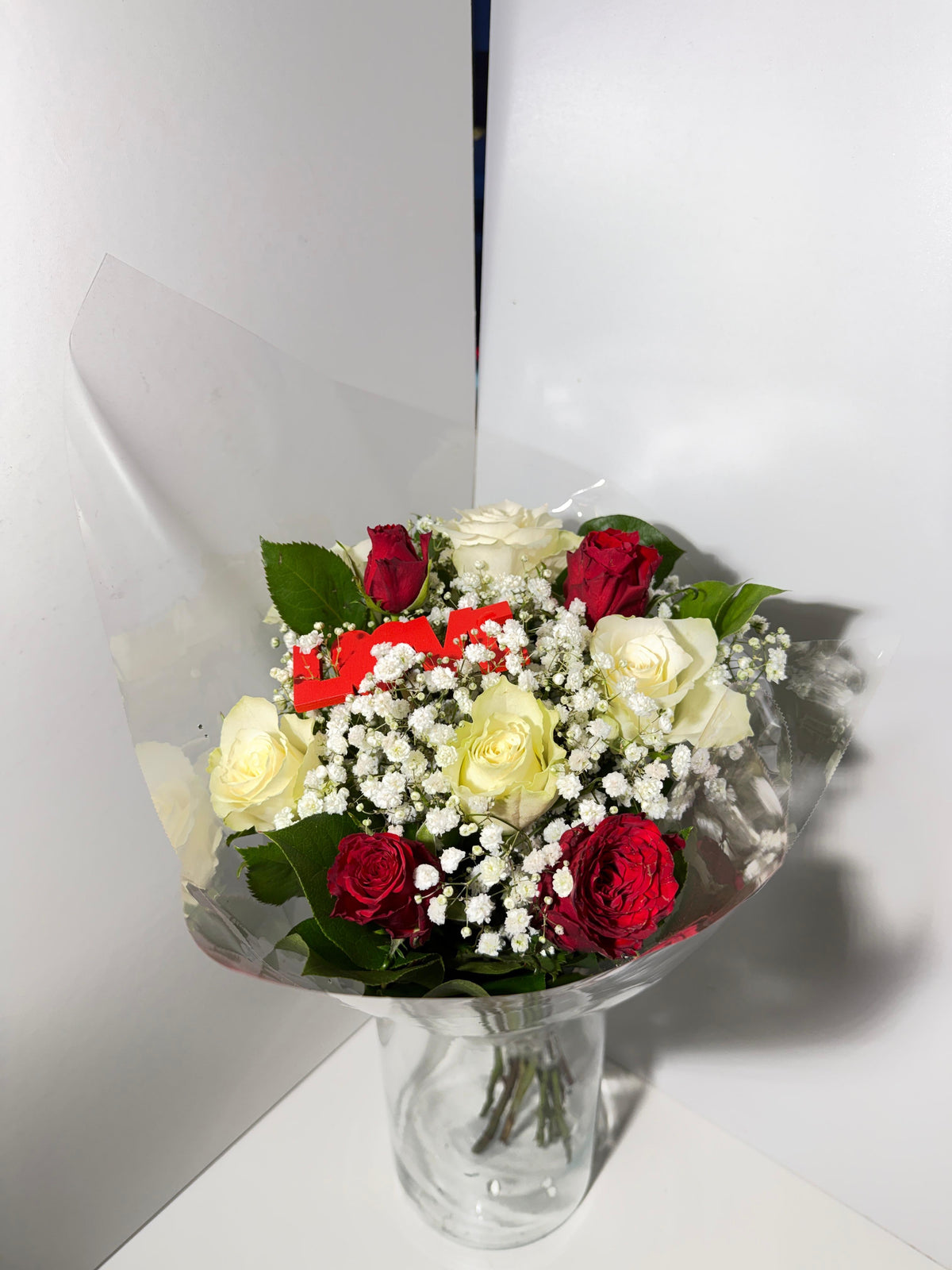 Bouquet Éclat de Passion, gros plan sur les roses